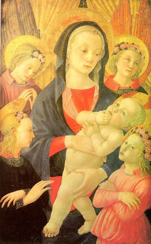 The Virgin Child Surrounded by Four Angels